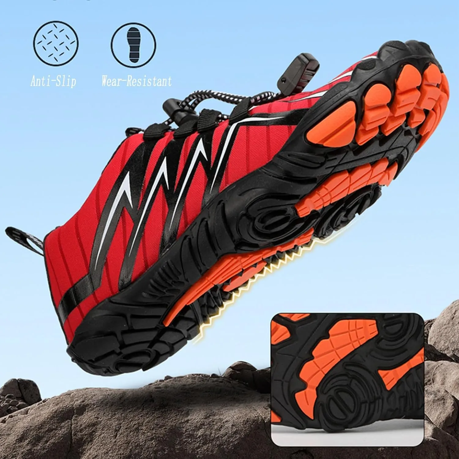 LOSD Hike Barefoot Womens, Footwear Barefoot Shoes Women, Non-Slip Breathable Quick Dry Barefoot Shoes