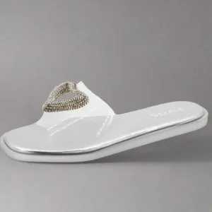 LOVE Clear Silver Rhinestone Sandals Collection