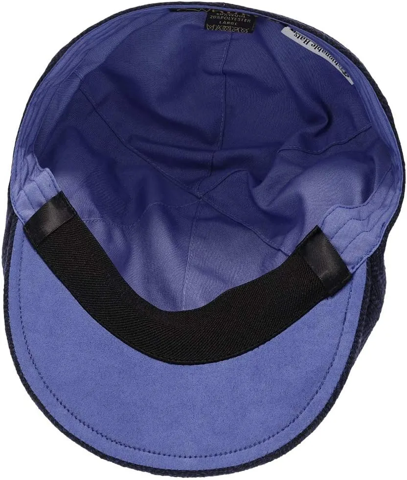 Luxe Wool Grand Master Duckbill Cap – 6-Panel Classic Style with Soft Cotton Liner and Suede Brim Underside – Timeless Colors