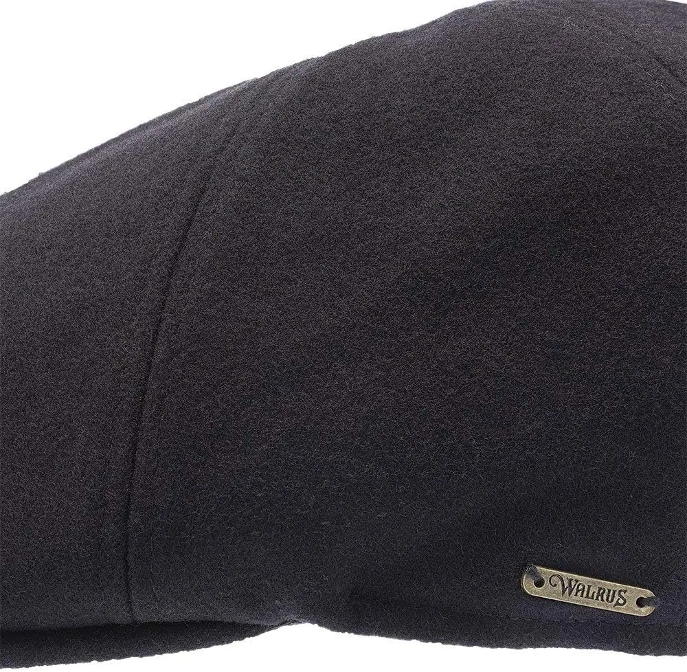Luxe Wool Grand Master Duckbill Cap – 6-Panel Classic Style with Soft Cotton Liner and Suede Brim Underside – Timeless Colors