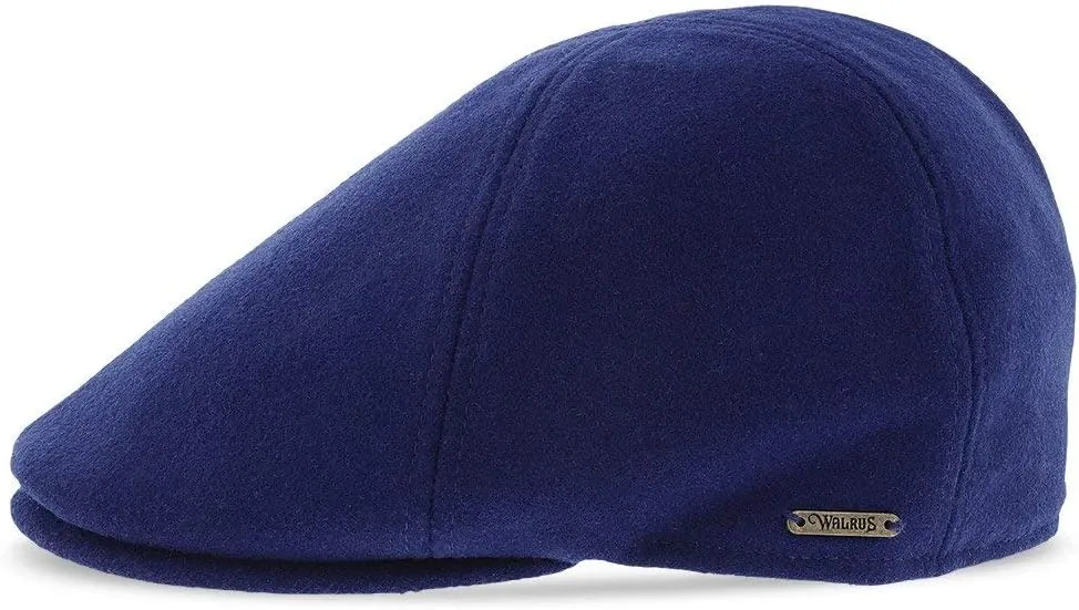Luxe Wool Grand Master Duckbill Cap – 6-Panel Classic Style with Soft Cotton Liner and Suede Brim Underside – Timeless Colors