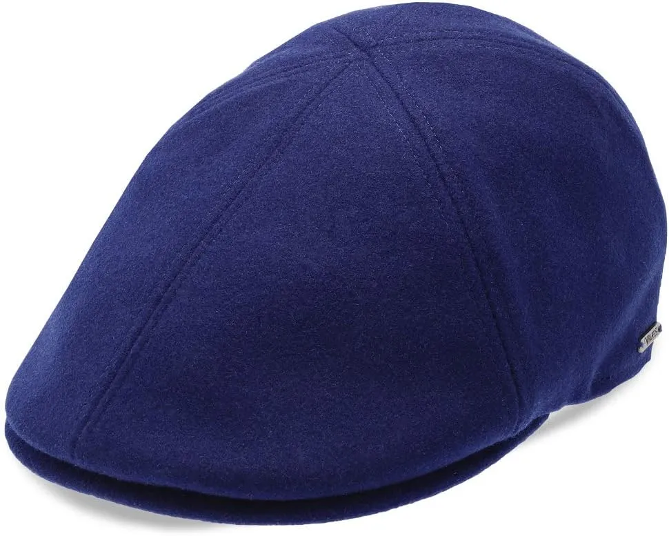 Luxe Wool Grand Master Duckbill Cap – 6-Panel Classic Style with Soft Cotton Liner and Suede Brim Underside – Timeless Colors