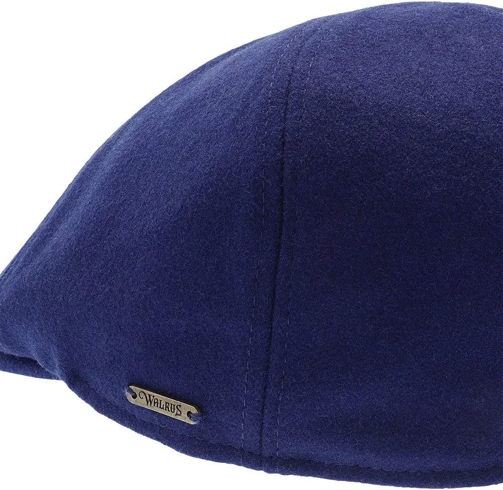 Luxe Wool Grand Master Duckbill Cap – 6-Panel Classic Style with Soft Cotton Liner and Suede Brim Underside – Timeless Colors