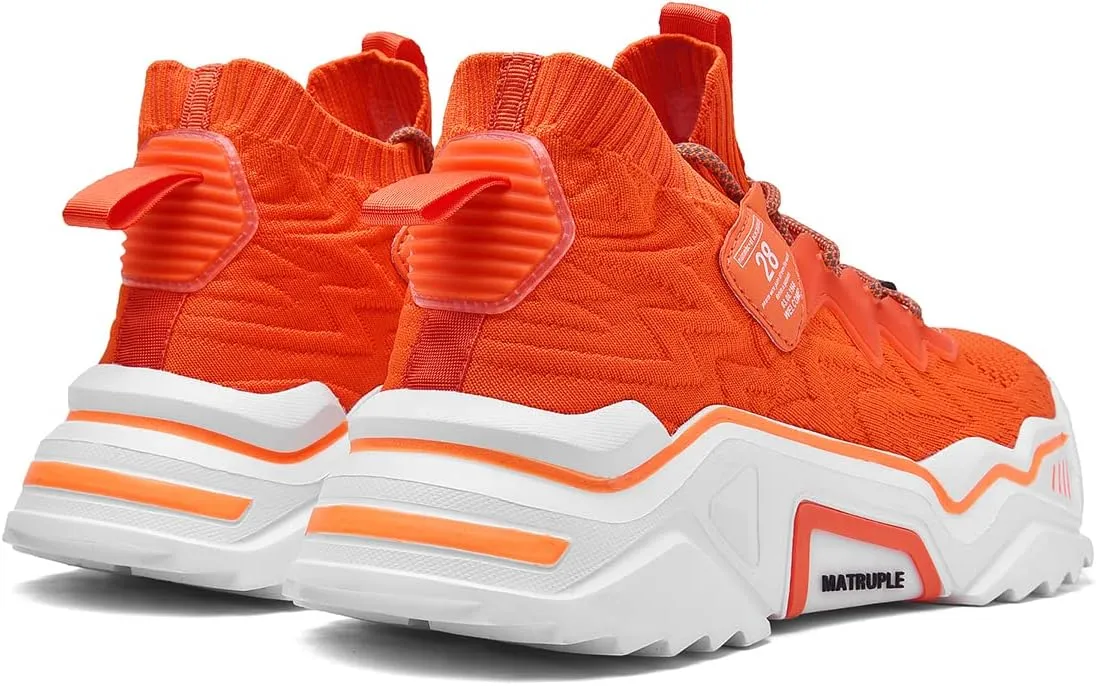 MATRUPLE Mens Fashion Sneakers High Top Casual Shoes Athletic Walking Mesh Comfortable Sports Shoe