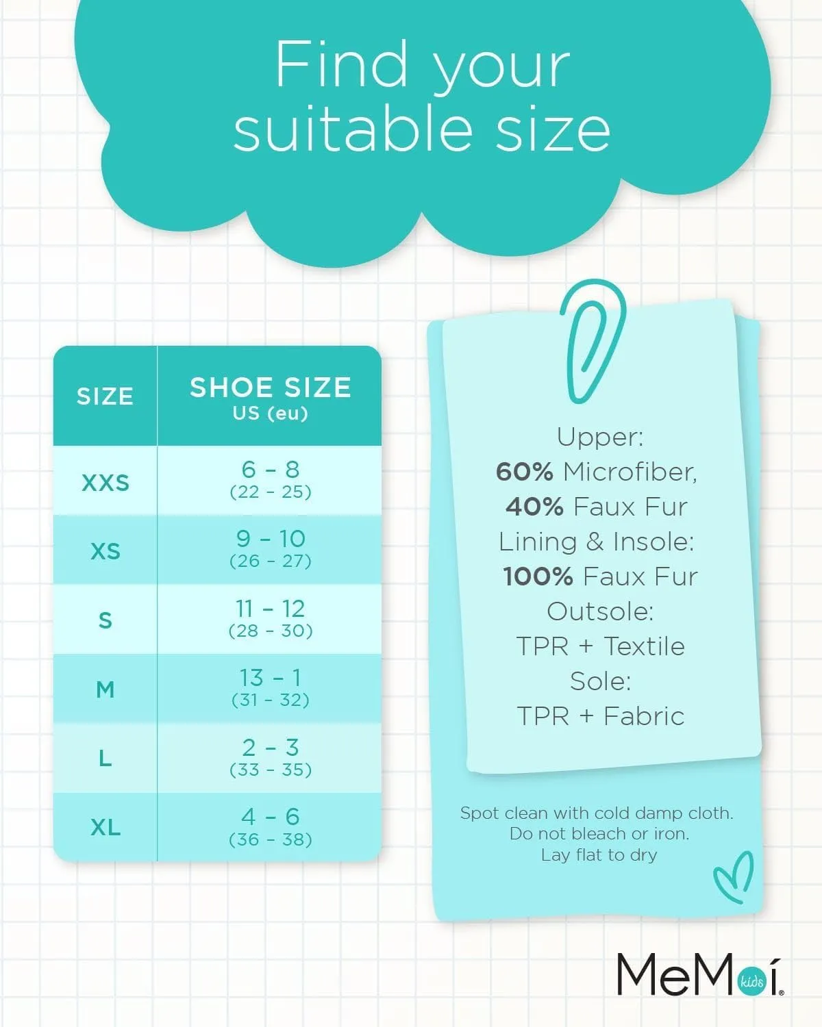 MeMoi Kids' Fluffy Slide Slingback Slippers
