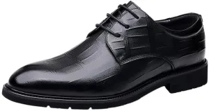 Men Dress Shoes Fashion Lace Up Outdoor Brogue Synthetic Leather Prom Non Slip Anti-Slip Shoe
