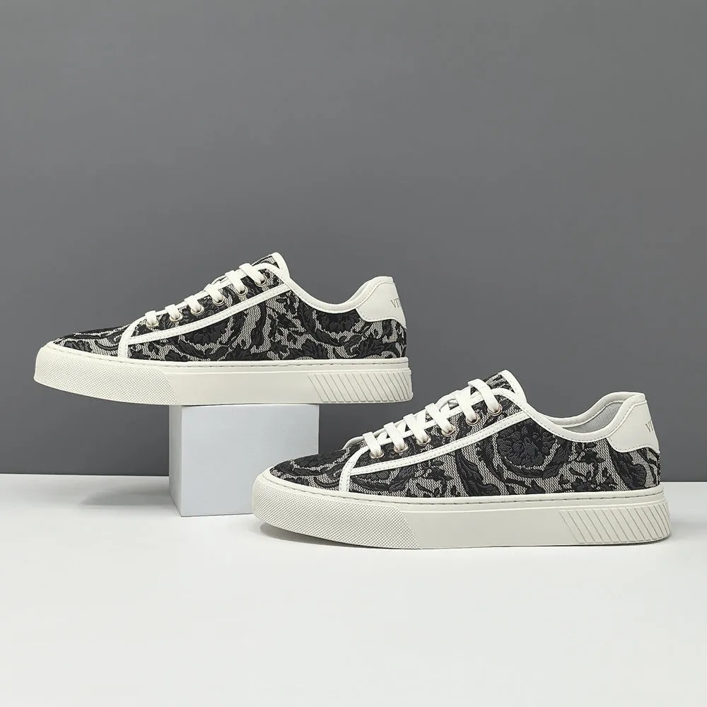Men Fashion Breathable Slip-on Flat Canvas Shoes