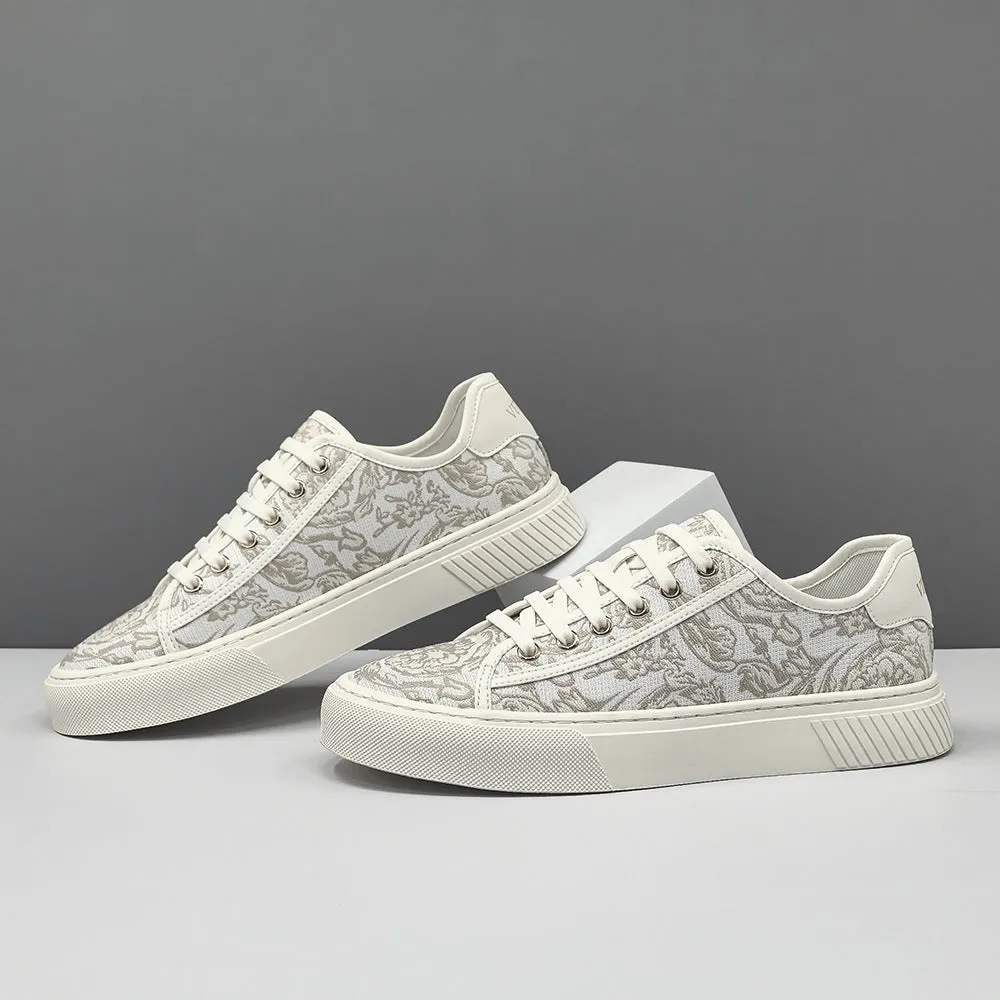 Men Fashion Breathable Slip-on Flat Canvas Shoes