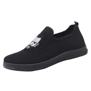 Men Mesh Breathable Flat Sneakers Running Shoes