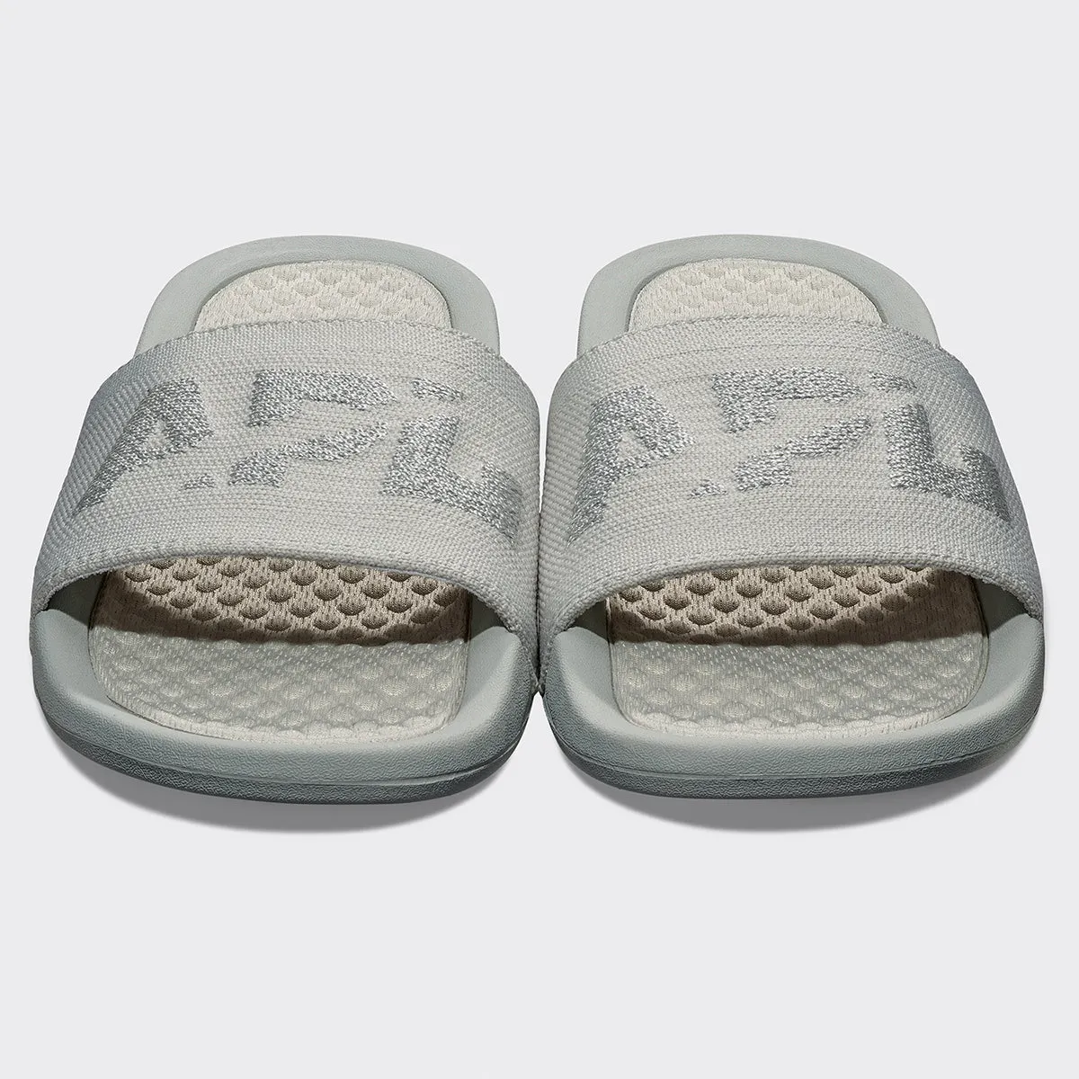 Men's | Big Logo TechLoom Slide | Steel Grey / Reflective Silver