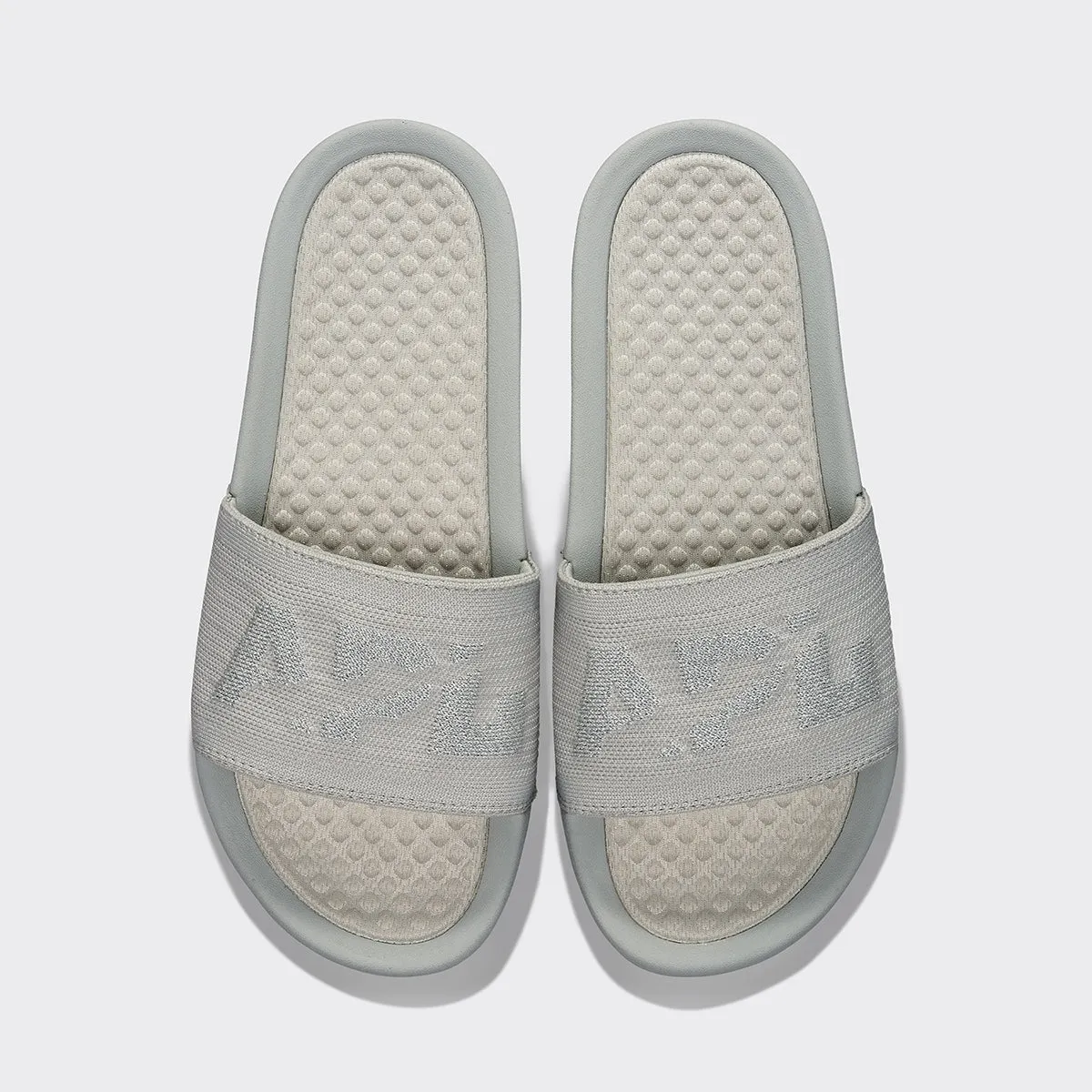 Men's | Big Logo TechLoom Slide | Steel Grey / Reflective Silver