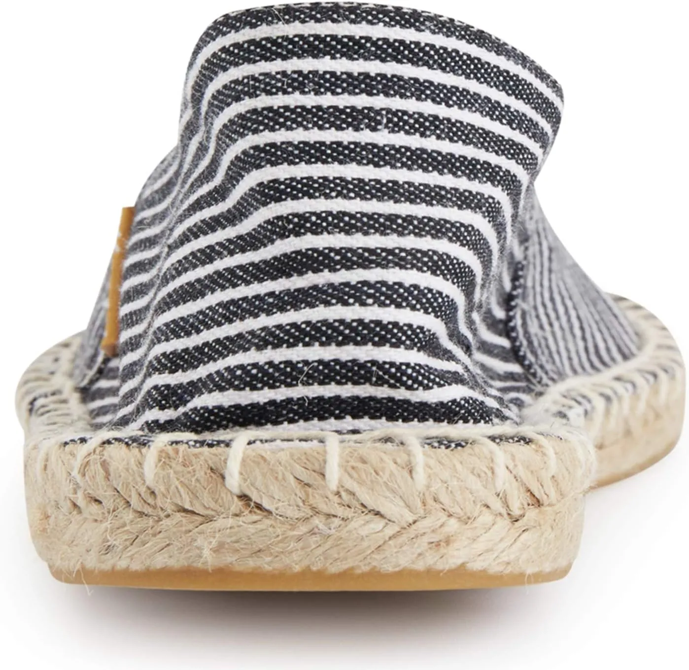 Men's Breathable Canvas Stripe Slip on Flat Espadrilles