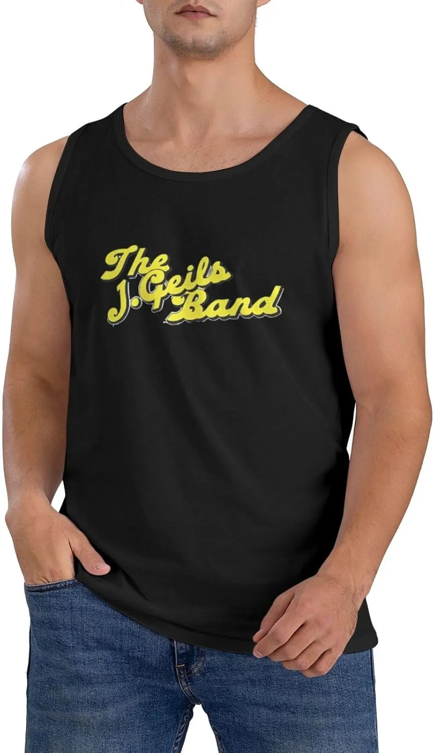 Men's Breathable Cotton Tank Top Slimming Soft Durable Rround Neck Singlet