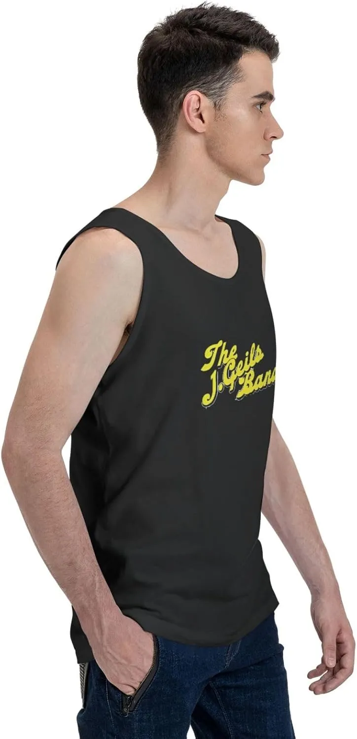 Men's Breathable Cotton Tank Top Slimming Soft Durable Rround Neck Singlet