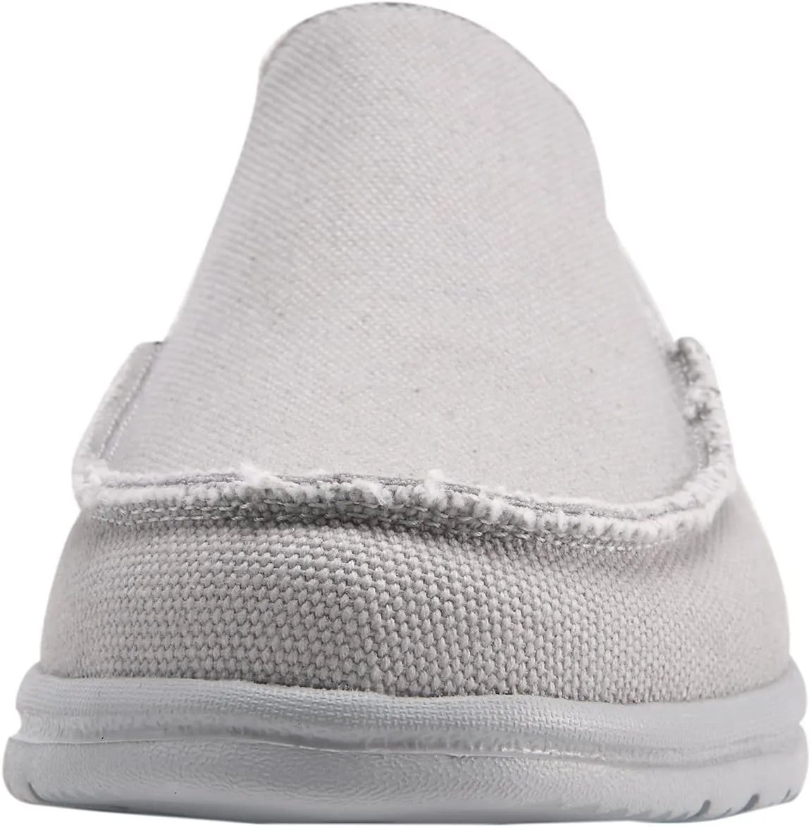 Mens Canvas Shoes Slip On Loafers Deck Shoes Walking Lightweight Causal Slip-ons
