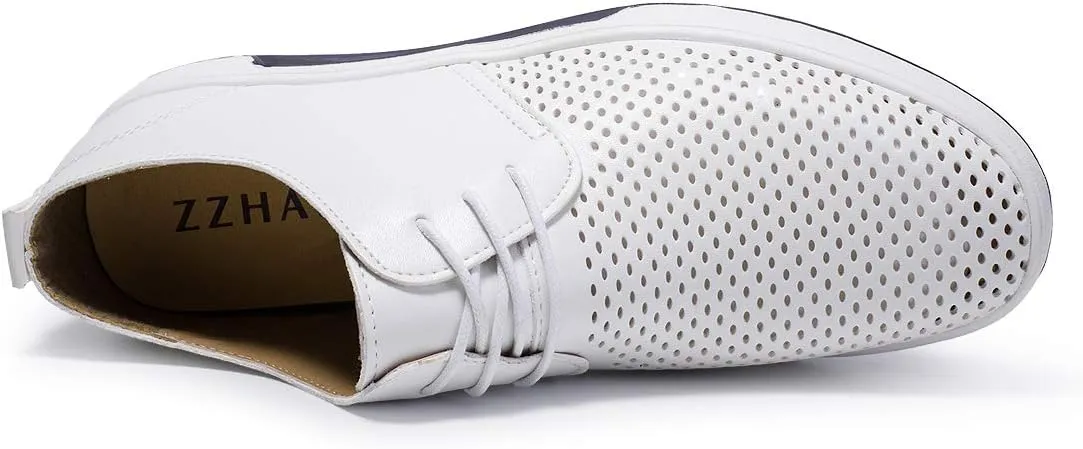 Men's Casual Oxford Shoes Breathable Flat Fashion Sneakers