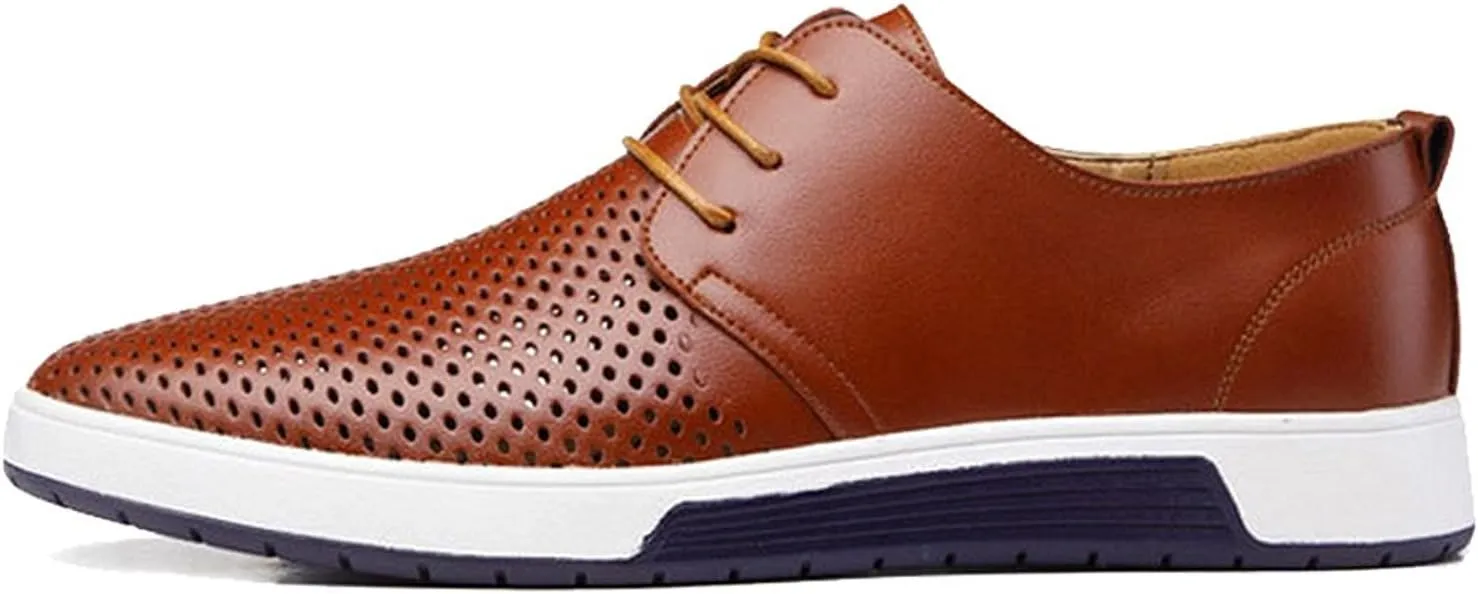 Men's Casual Oxford Shoes Breathable Flat Fashion Sneakers