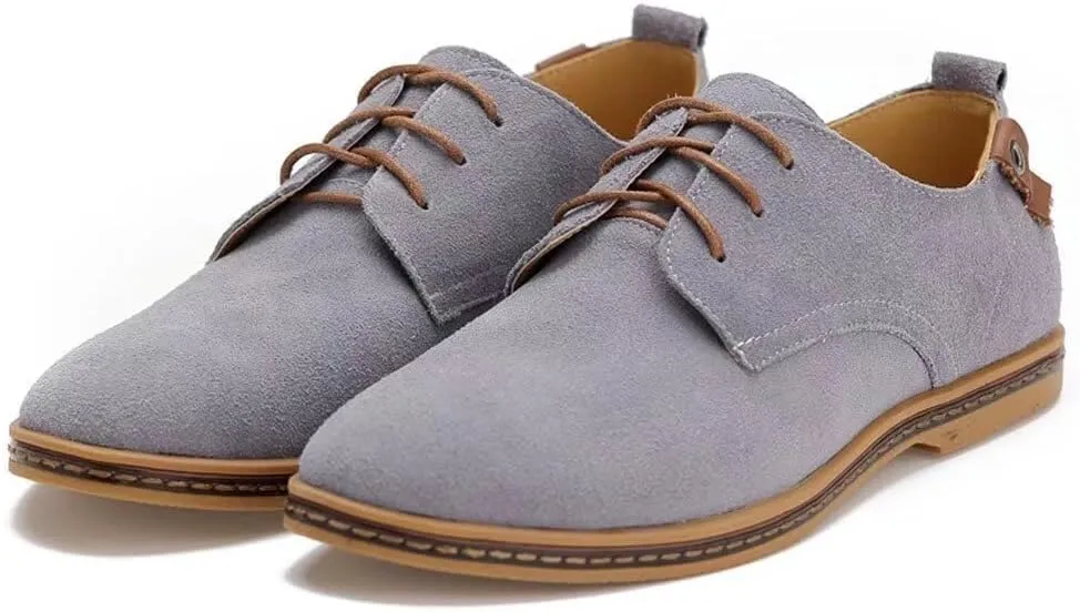 Men's Classic Leather Oxford Flat Heel Shoes