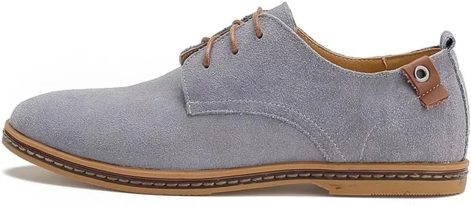 Men's Classic Leather Oxford Flat Heel Shoes