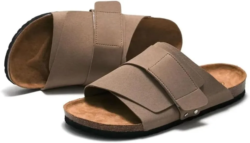 Men's Cork Slippers Casual Shoes Hiking Slippers Outdoor Sandals