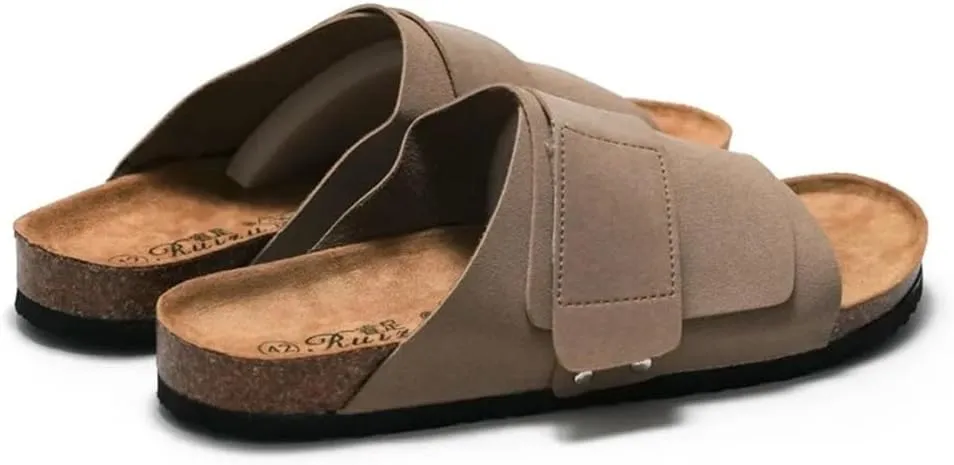Men's Cork Slippers Casual Shoes Hiking Slippers Outdoor Sandals