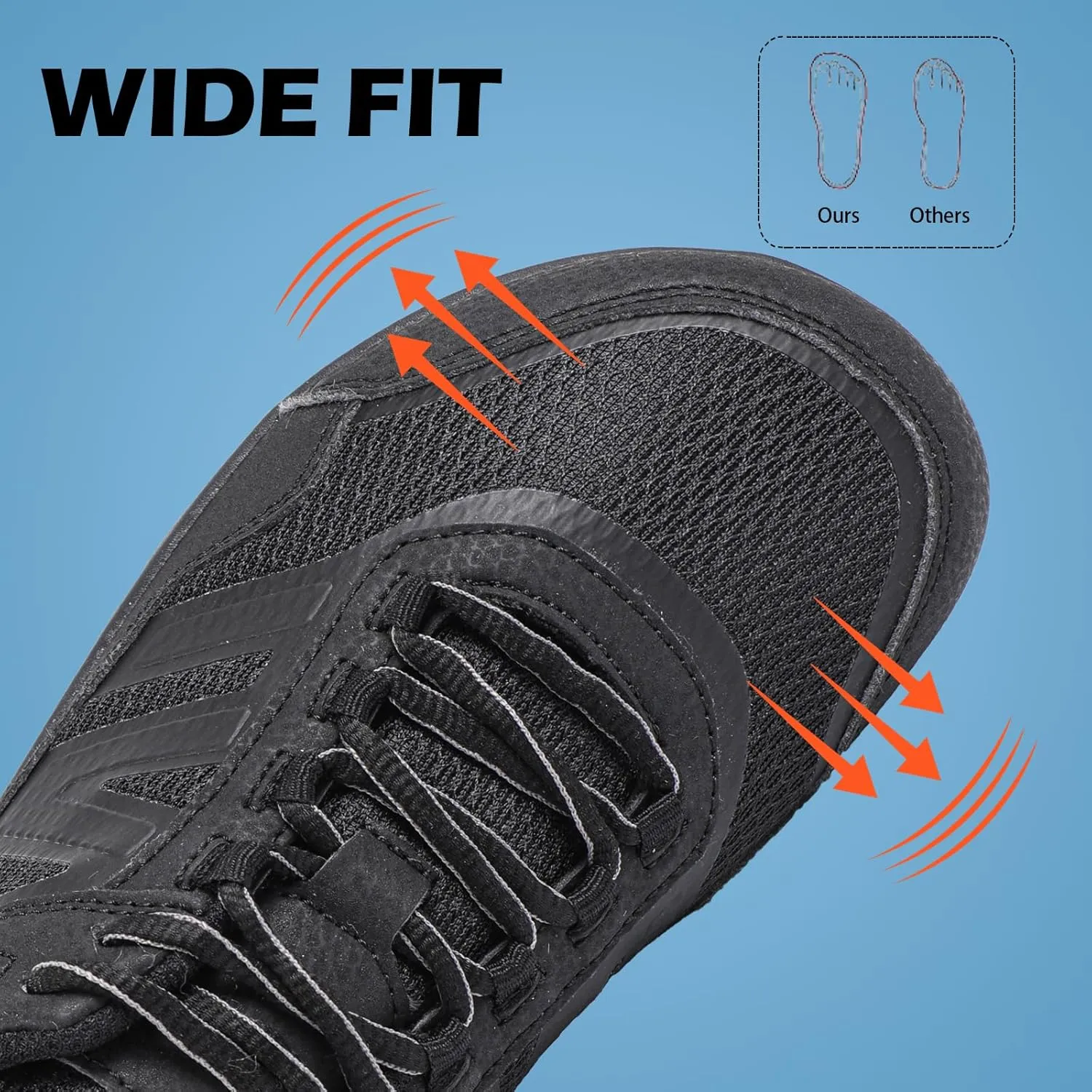 Men's Cross Training Shoe - Speed Force Minimalist Running Shoe - Lightweight Barefoot