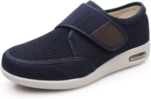 Men's Diabetes Adjustable Sports Shoes with Anti-Slip Soles and Air Cushion Design
