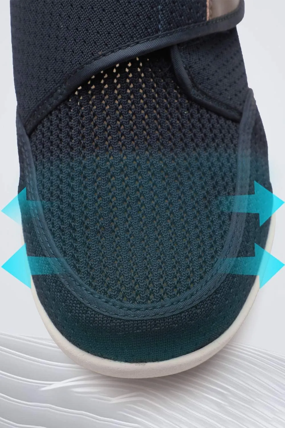 Men's Diabetes Adjustable Sports Shoes with Anti-Slip Soles and Air Cushion Design