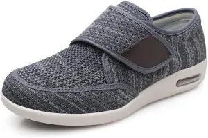 Men's Diabetes Adjustable Sports Shoes with Anti-Slip Soles and Air Cushion Design