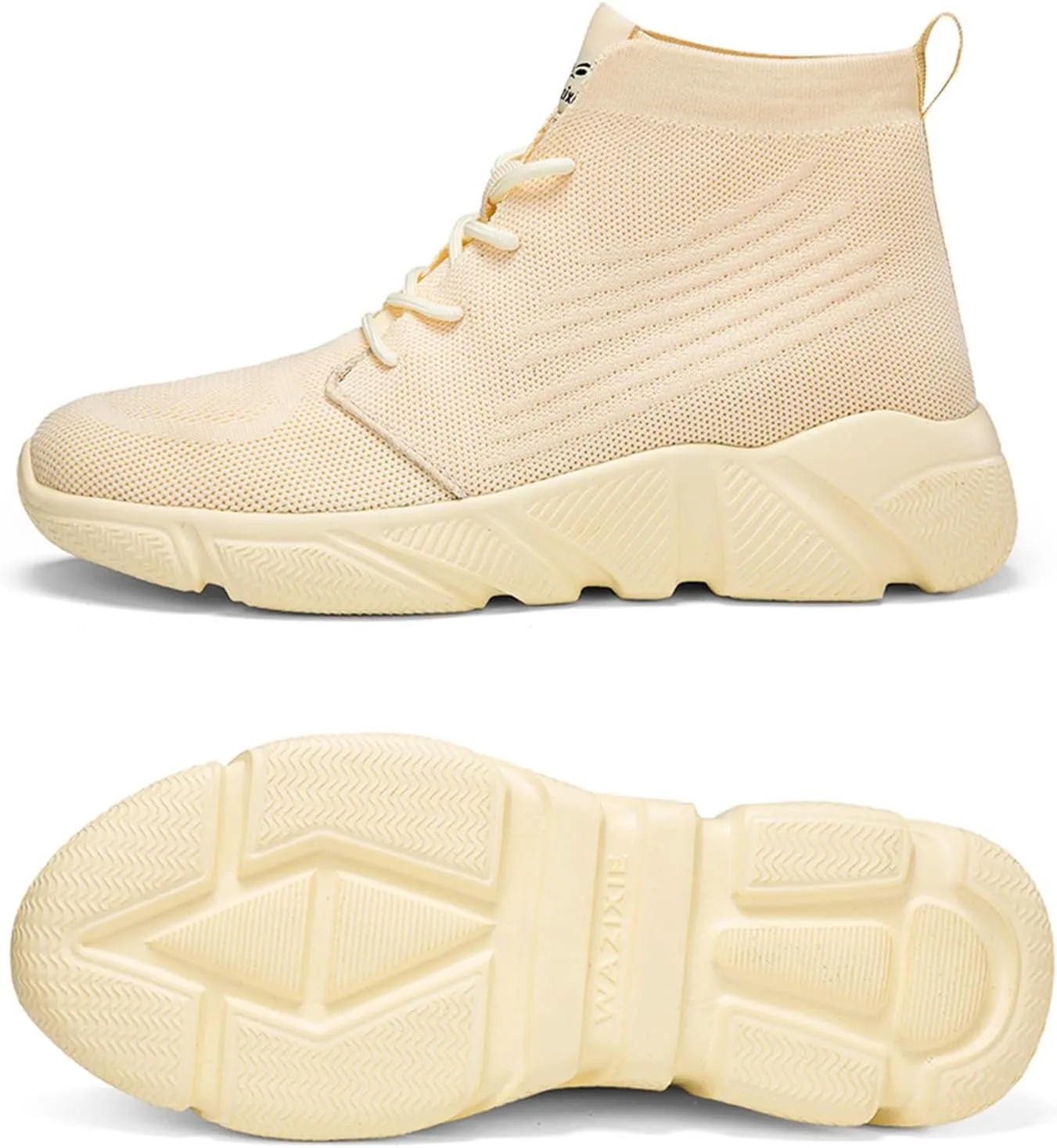 Men's High Top Breathable Sock Walking Shoes Casual Slip On Lightweight Soft Sole Fashion Sneakers Comfortable Work Gym Running Athletic Shoes