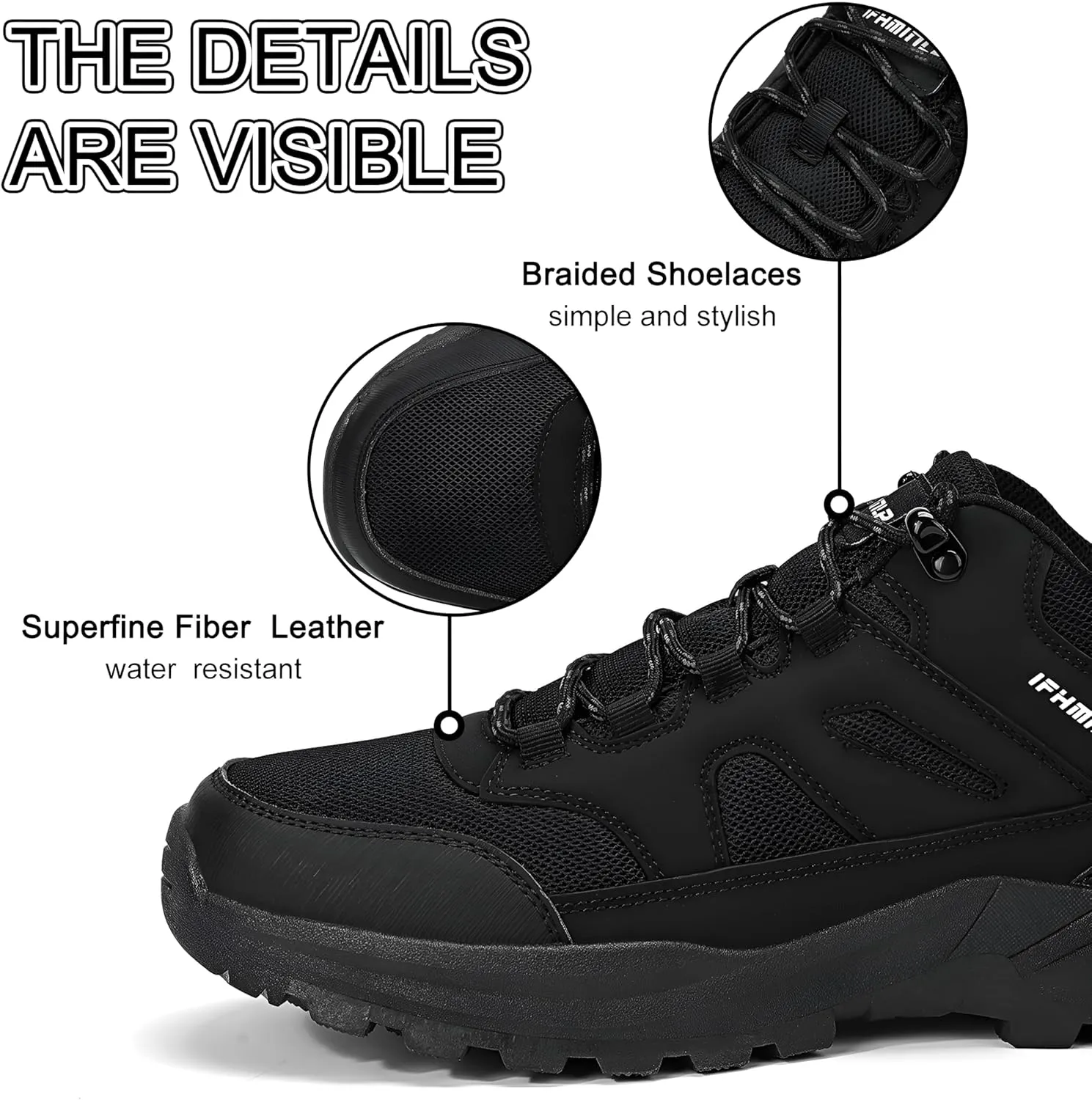 Mens Hiking Shoes Lightweight Non-Slip Breathable Trekking Hiking Outdoor Shoes Mountaineering Shoes