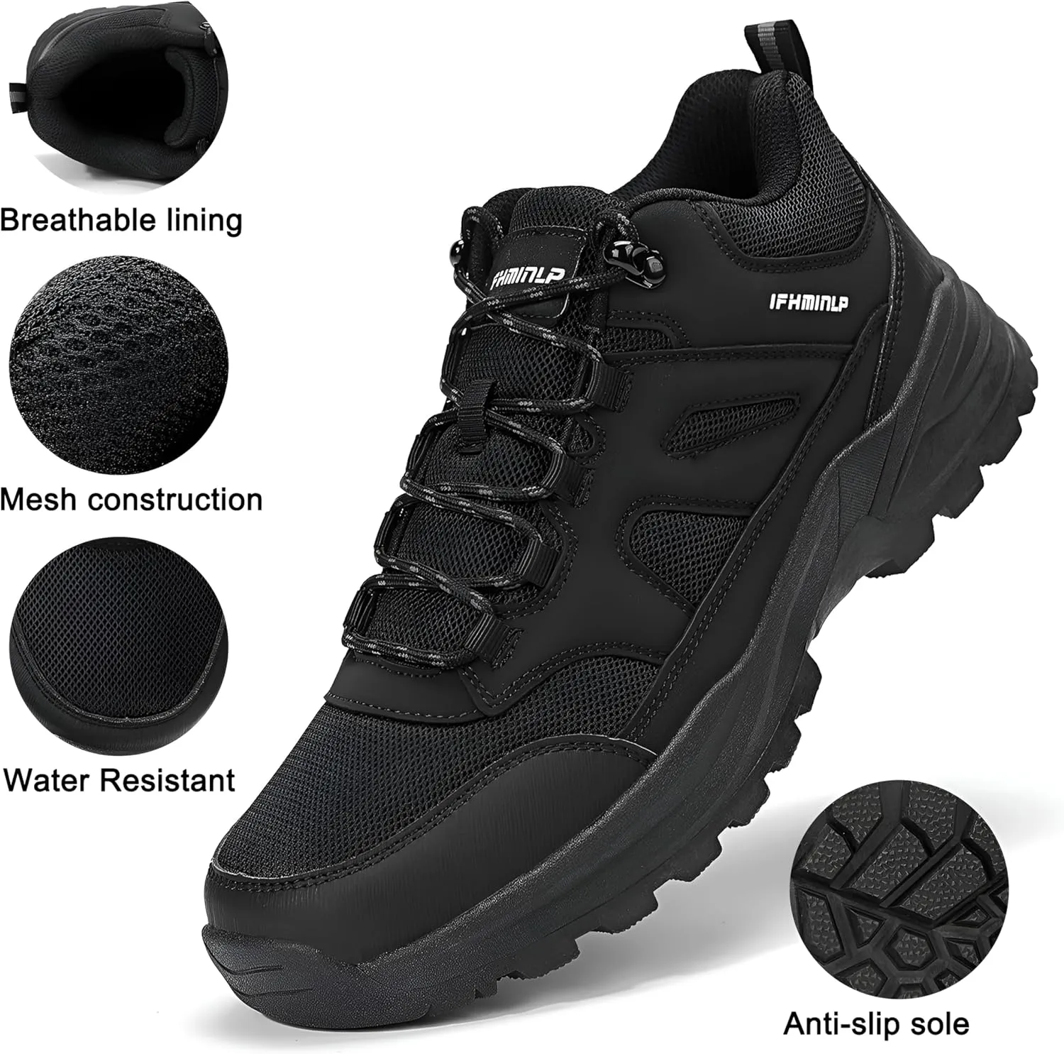 Mens Hiking Shoes Lightweight Non-Slip Breathable Trekking Hiking Outdoor Shoes Mountaineering Shoes