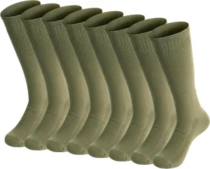 Men's Hiking Socks, Tactical Boot for Men, Over-the-Calf Work Boot Socks, 4 Pack