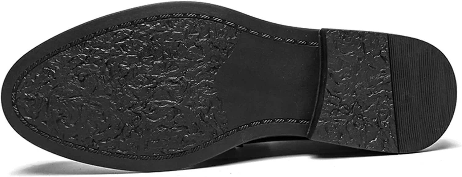 Mens Loafers Shoe Simple Slip On Penny Loafers Vegan Leather Anti-Slip Comfortable Flat Heel Casual Outdoor Slip-ons