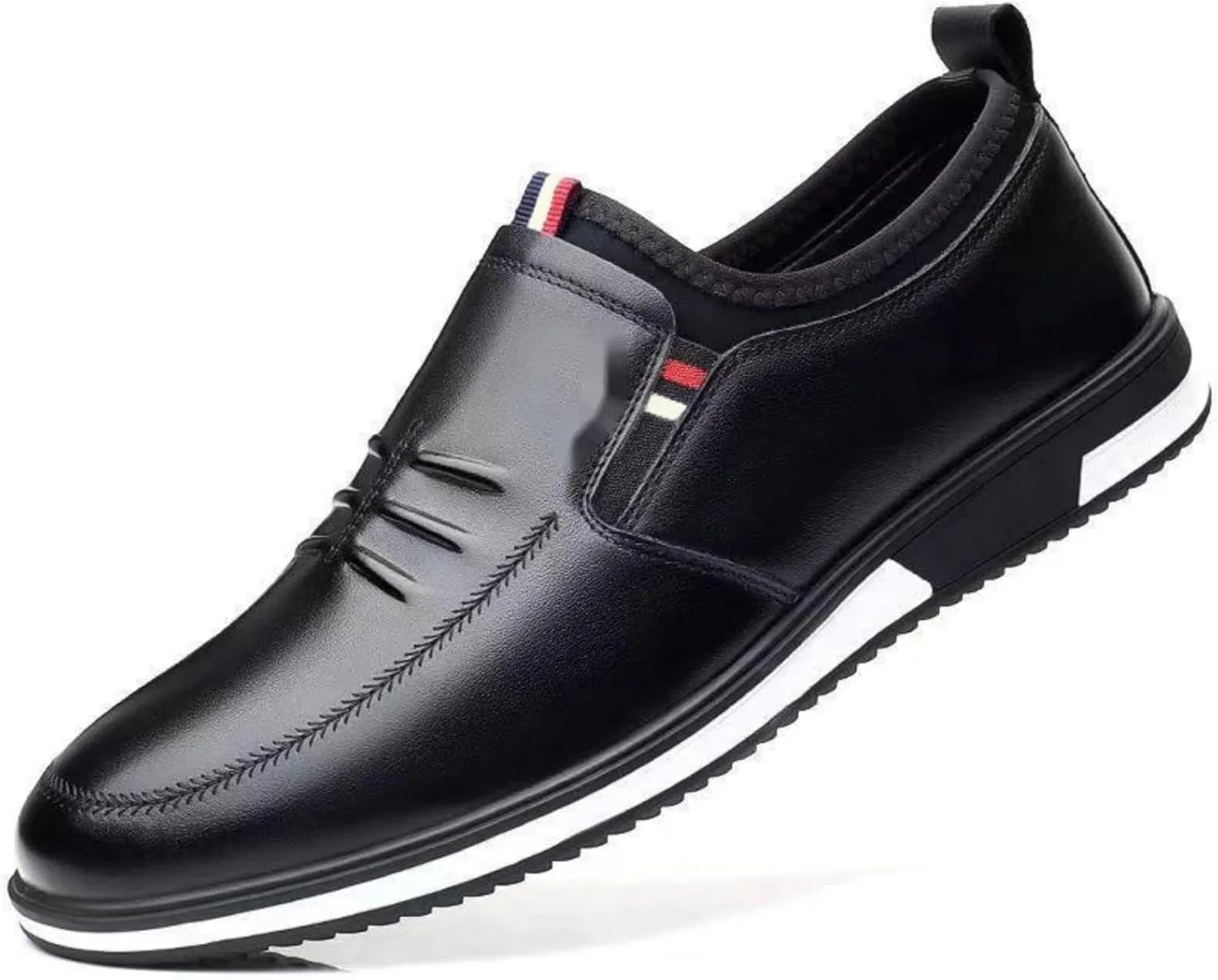 Men's Premium Leather Soft Loafers Slip on Shoes,Casual Fashion Business Office Formal Driving Shoes for Men