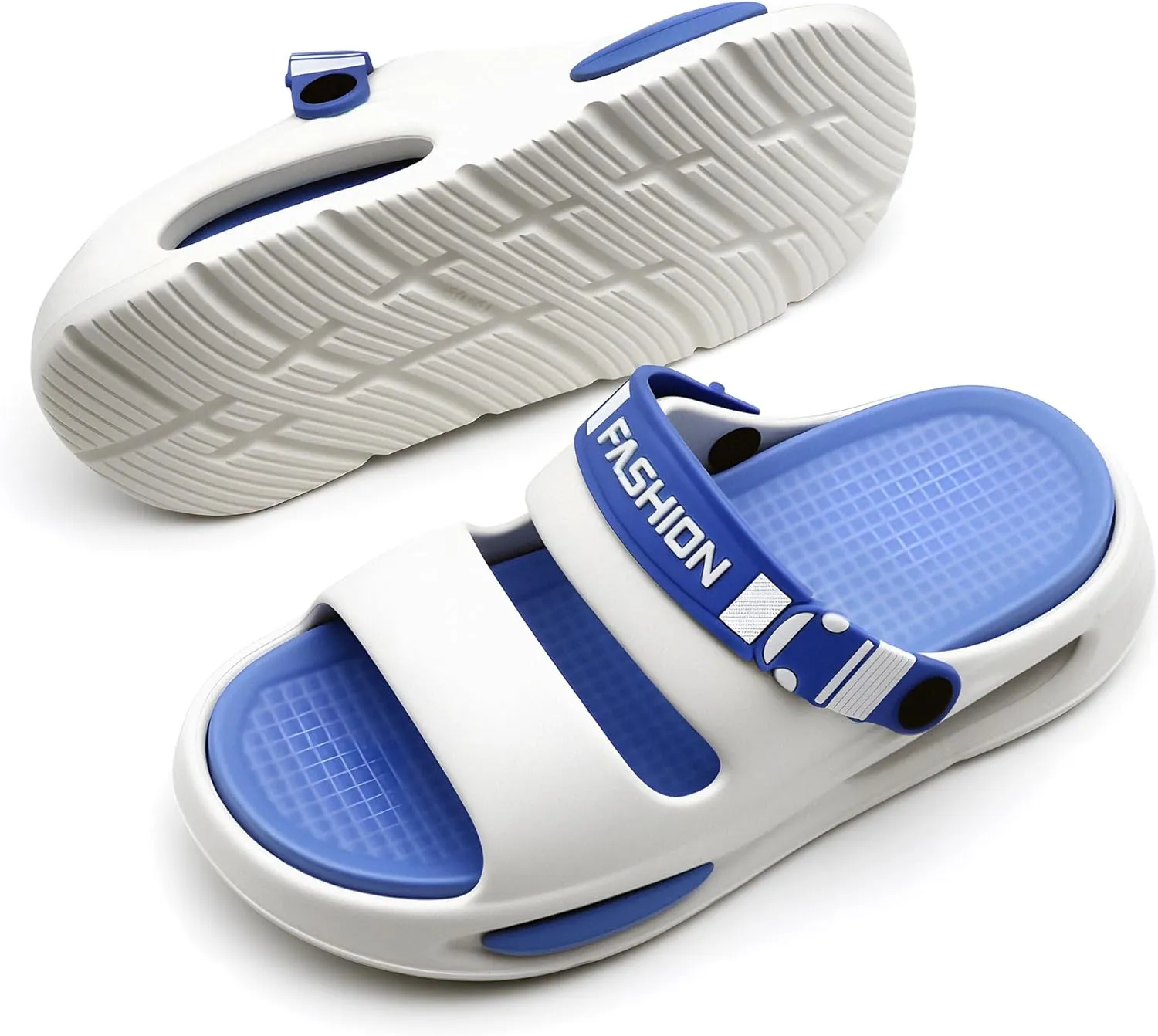 Men's Slide Sandals Indoor and Outdoor, Casual Slide Sandals for Men Spring Summer, Lightweight Comfortable Cushioned Open Toe Men’s Shoes