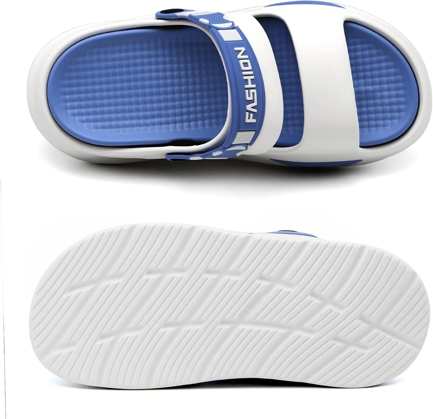 Men's Slide Sandals Indoor and Outdoor, Casual Slide Sandals for Men Spring Summer, Lightweight Comfortable Cushioned Open Toe Men’s Shoes
