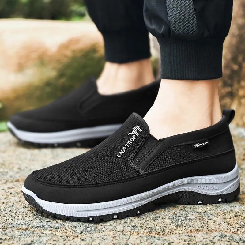 Men's Slip on Casual Shoes Lightweight Breathable Anti-Slip Walking Shoes, Outdoor Hiking Shoes