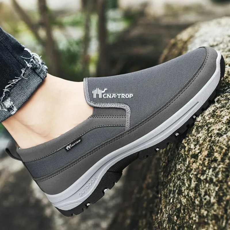 Men's Slip on Casual Shoes Lightweight Breathable Anti-Slip Walking Shoes, Outdoor Hiking Shoes