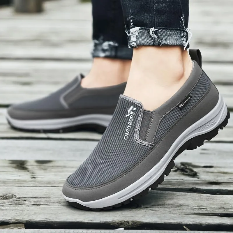 Men's Slip on Casual Shoes Lightweight Breathable Anti-Slip Walking Shoes, Outdoor Hiking Shoes