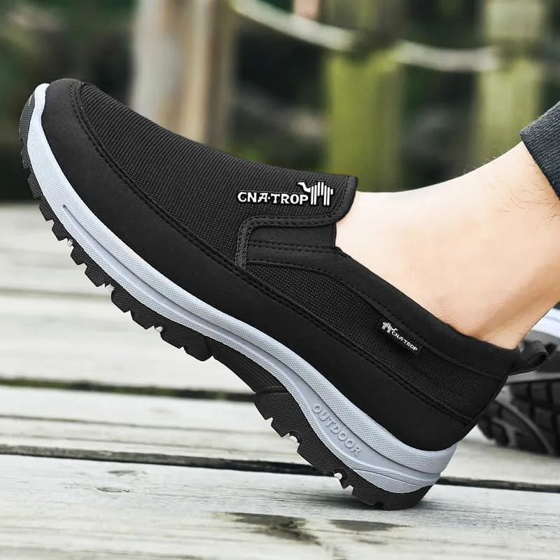 Men's Slip on Casual Shoes Lightweight Breathable Anti-Slip Walking Shoes, Outdoor Hiking Shoes