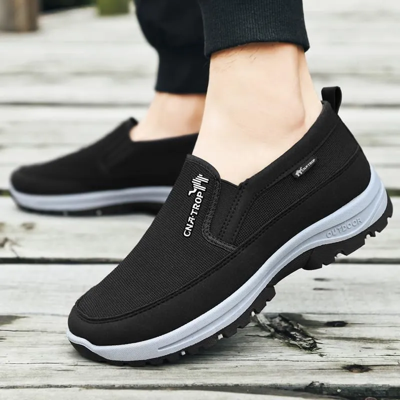 Men's Slip on Casual Shoes Lightweight Breathable Anti-Slip Walking Shoes, Outdoor Hiking Shoes