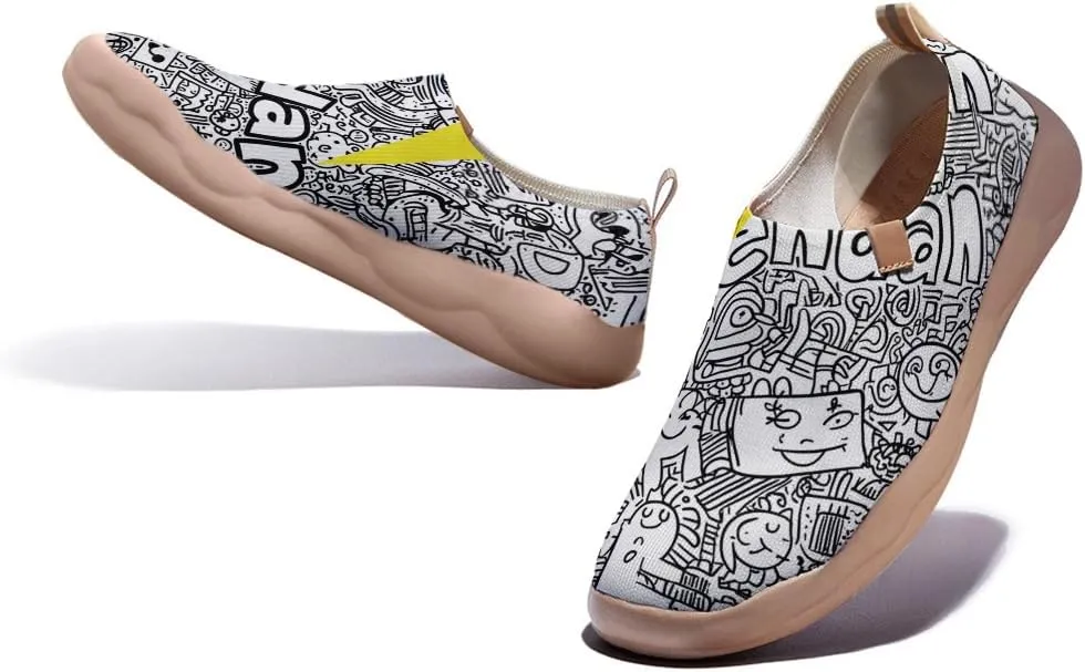 Men's Slip-on Knitted Walking Shoes, Casual and Lightweight Loafers, Comfortable and Breathable Travel Shoes