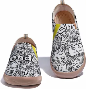 Men's Slip-on Knitted Walking Shoes, Casual and Lightweight Loafers, Comfortable and Breathable Travel Shoes