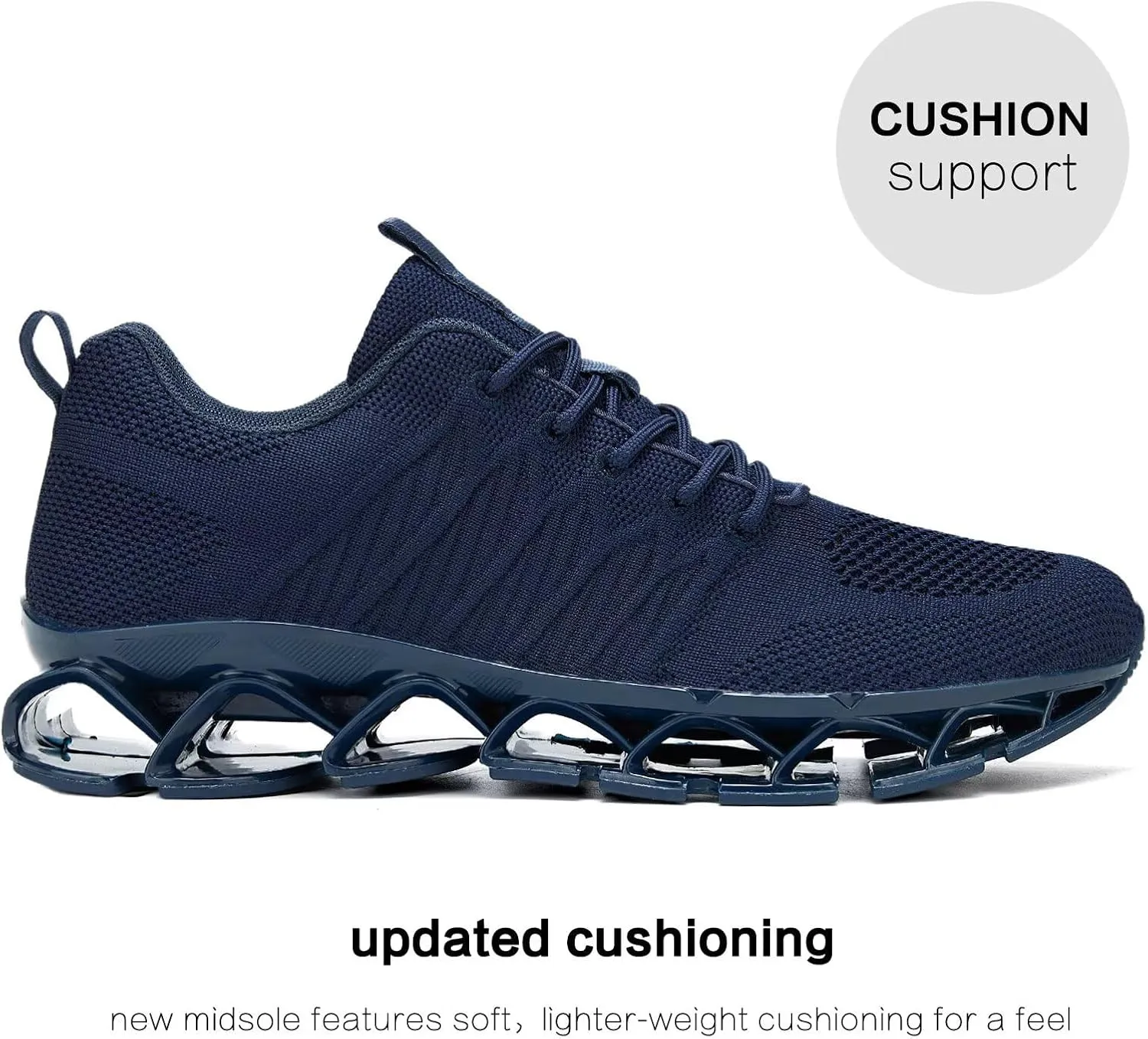 Mens Slip on Running Walking Shoes Blade Tennis Casual Fashion Sneakers Comfort Non Slip Work Sport Athletic Trainer