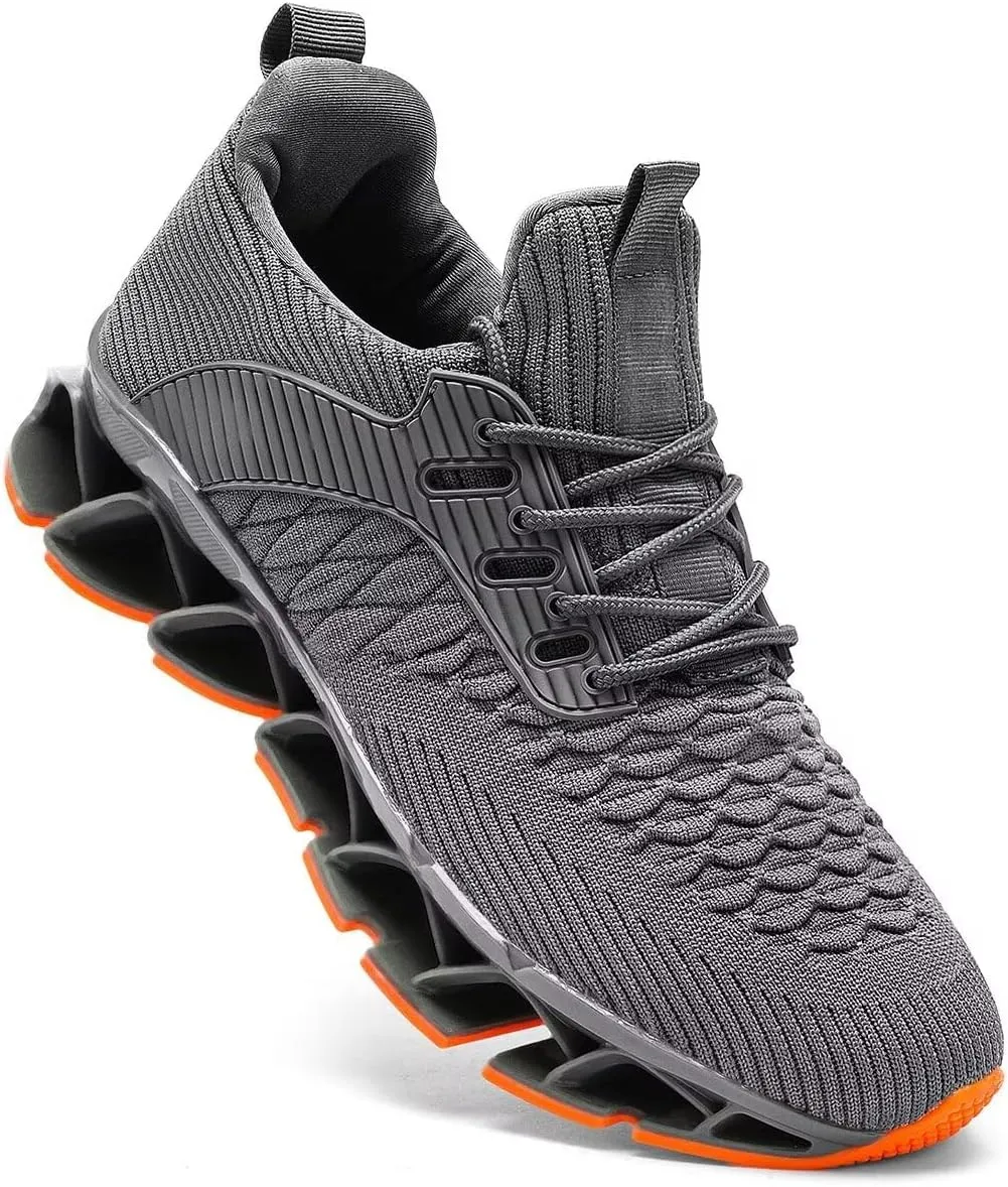 Mens Slip on Running Walking Shoes Blade Tennis Casual Fashion Sneakers Comfort Non Slip Work Sport Athletic Trainer