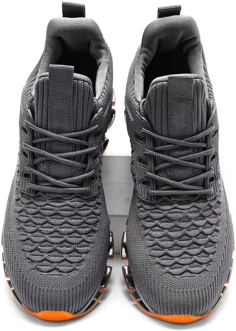 Mens Slip on Running Walking Shoes Blade Tennis Casual Fashion Sneakers Comfort Non Slip Work Sport Athletic Trainer