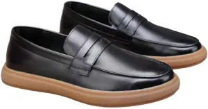 Men's Slip-on Shoe Classic Lightweight Sneaker Real Cowhide Leather Casual Shoes