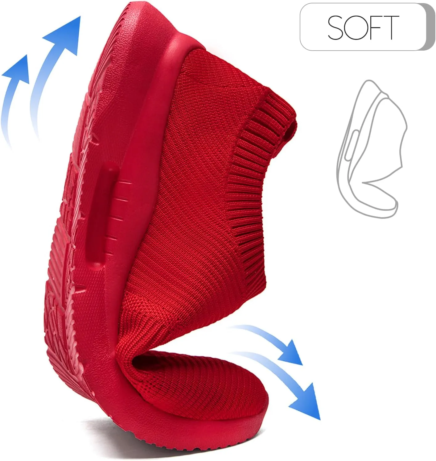 Mens Slip on Shoes Tennis Sports Sneakers Lightweight Casual Dress Summer Beach Slippers