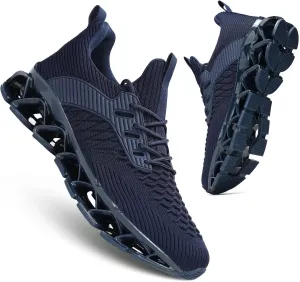 Men's Slip on Walking Running Shoes Blade Tennis Casual Fashion Sneakers Comfort Non Slip Work Sport Athletic Trainer